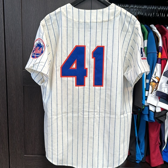 Tom Seaver New York Mets Mitchell & Ness 1969 Cooperstown Authentic Jersey - Picture 7 of 9